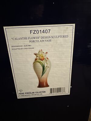 Franz Porcelain Calanthe Flower Vase FZ01407 | eBay