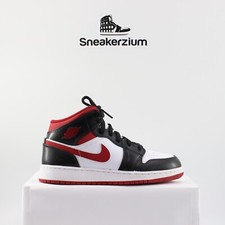 Nike Air Jordan 1 Mid Gym Red Black White DJ4695-122 GS Size 5.5Y New