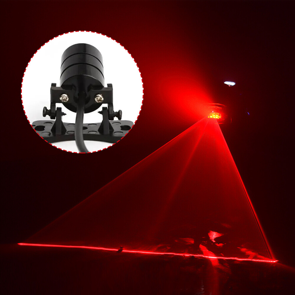 LED Car Laser Fog Light Anti Collision Tail Lamp Braking Signal Auto Accessories