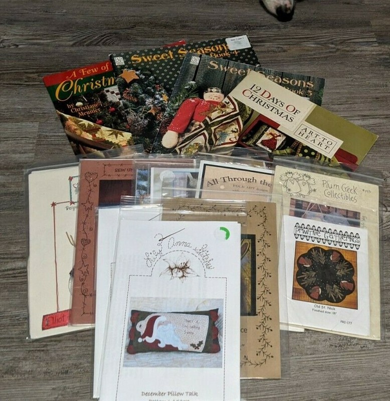 lot of 15 Christmas patterns quilt snowman santa books