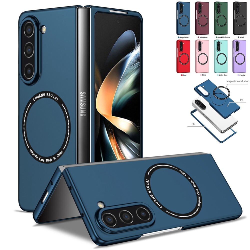 For Samsung Fold 3 Fold 4 Fold 5 Fold 6 TPU Magnetic Shockproof Folio Phone Case