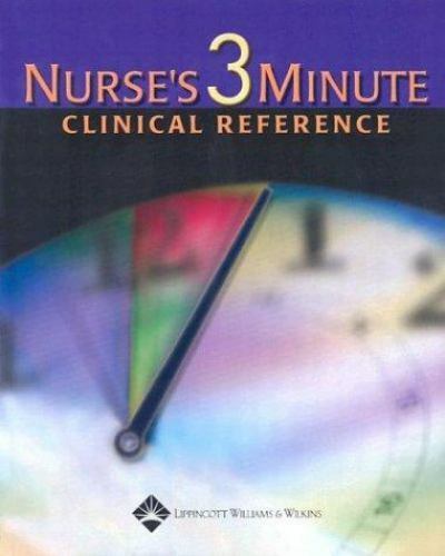 Nurse's 3-Minute Clinical Reference by Lippincott Williams & Wilkins - Picture 1 of 1