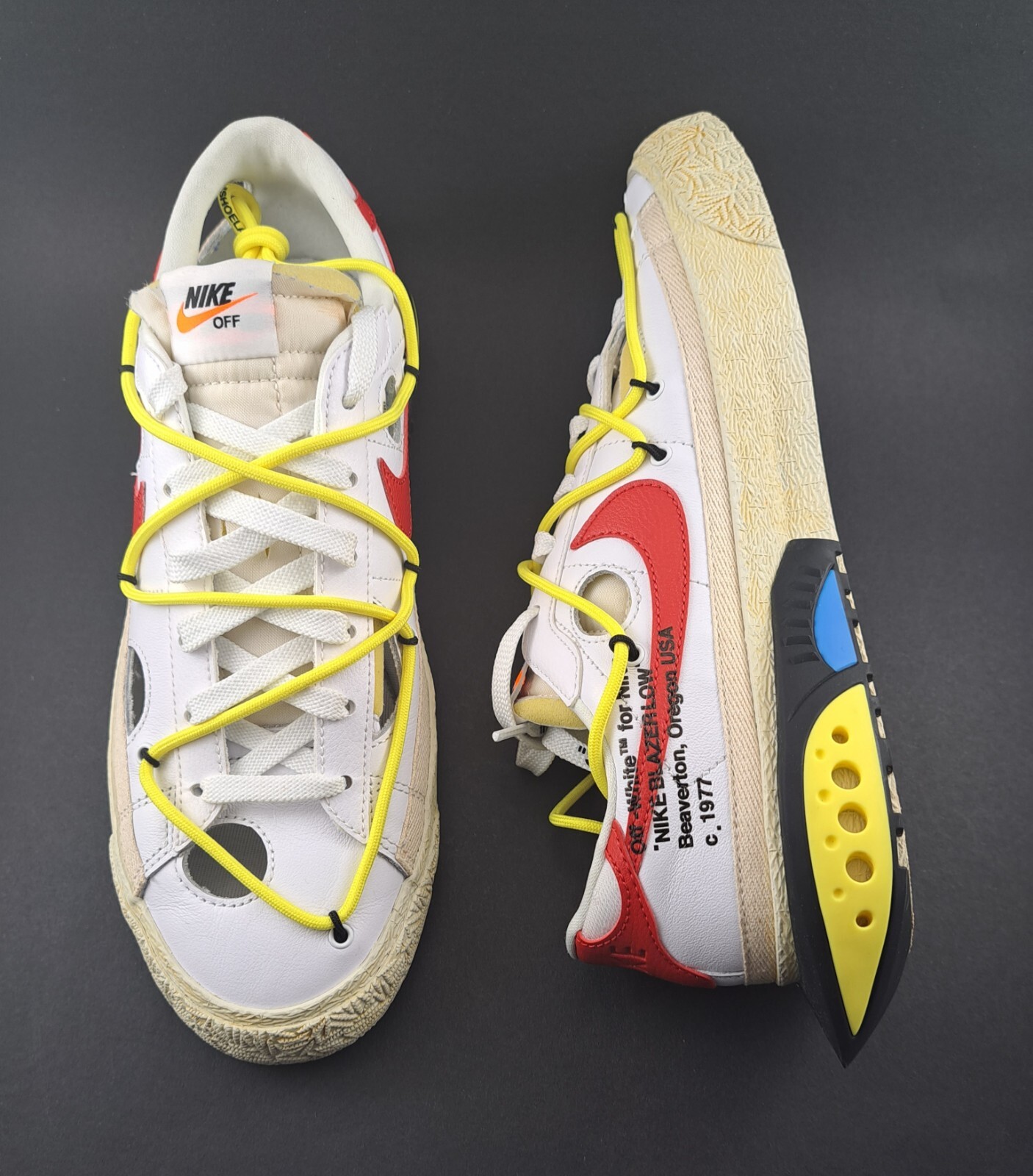 OFF WHITE X NIKE Taglia 10 Nike Blazer bianco basso x bianco sporco 2022 DH7863 100 con scatola