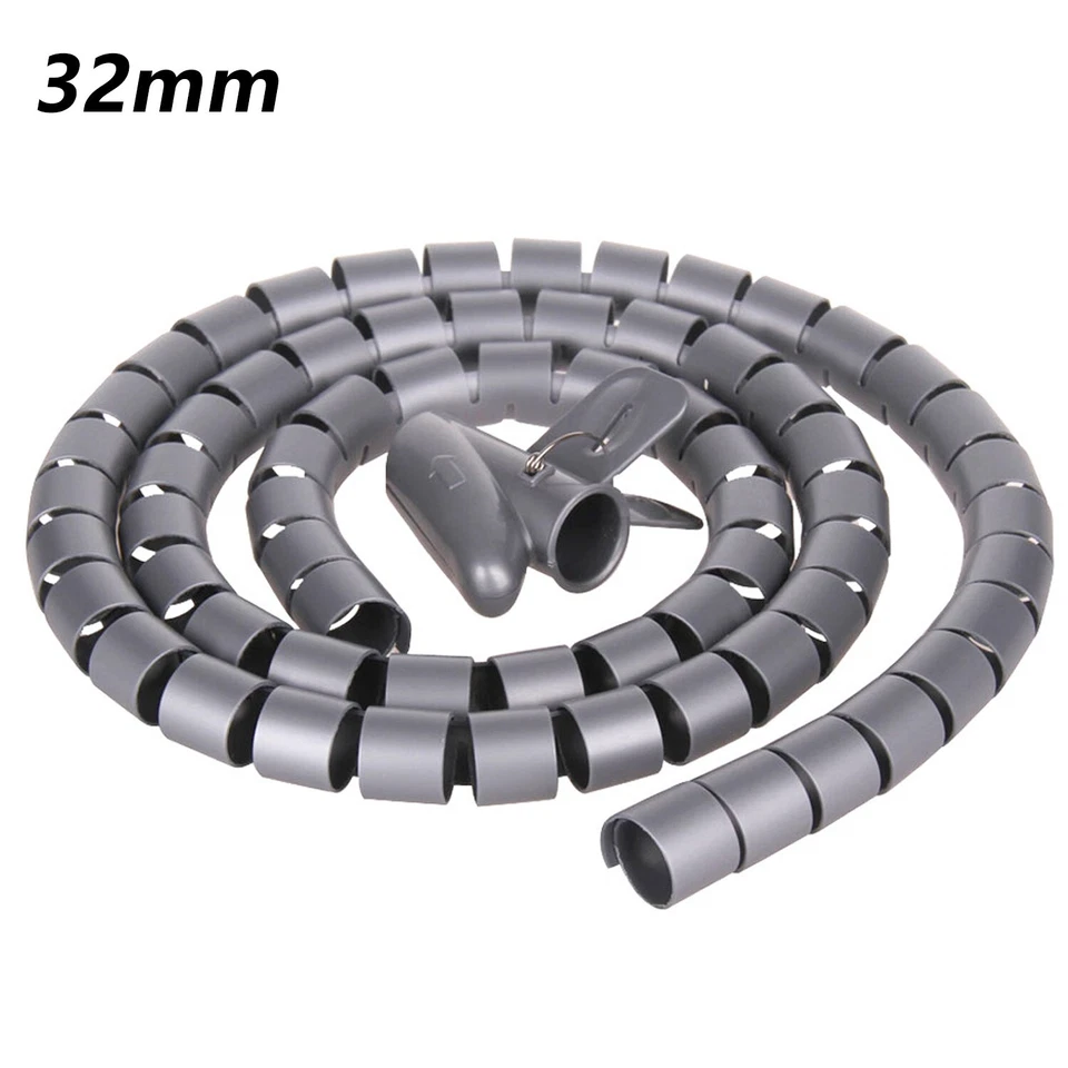 Manguito de cable organizador tubo en espiral funda de gestión de cables para el hogar Foto 4 de 4