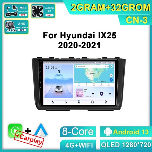 For Hyundai Creta 2 ix25 2020-2021 Car Radio Carplay Stereo Player GPS Screen - Picture 13 of 28