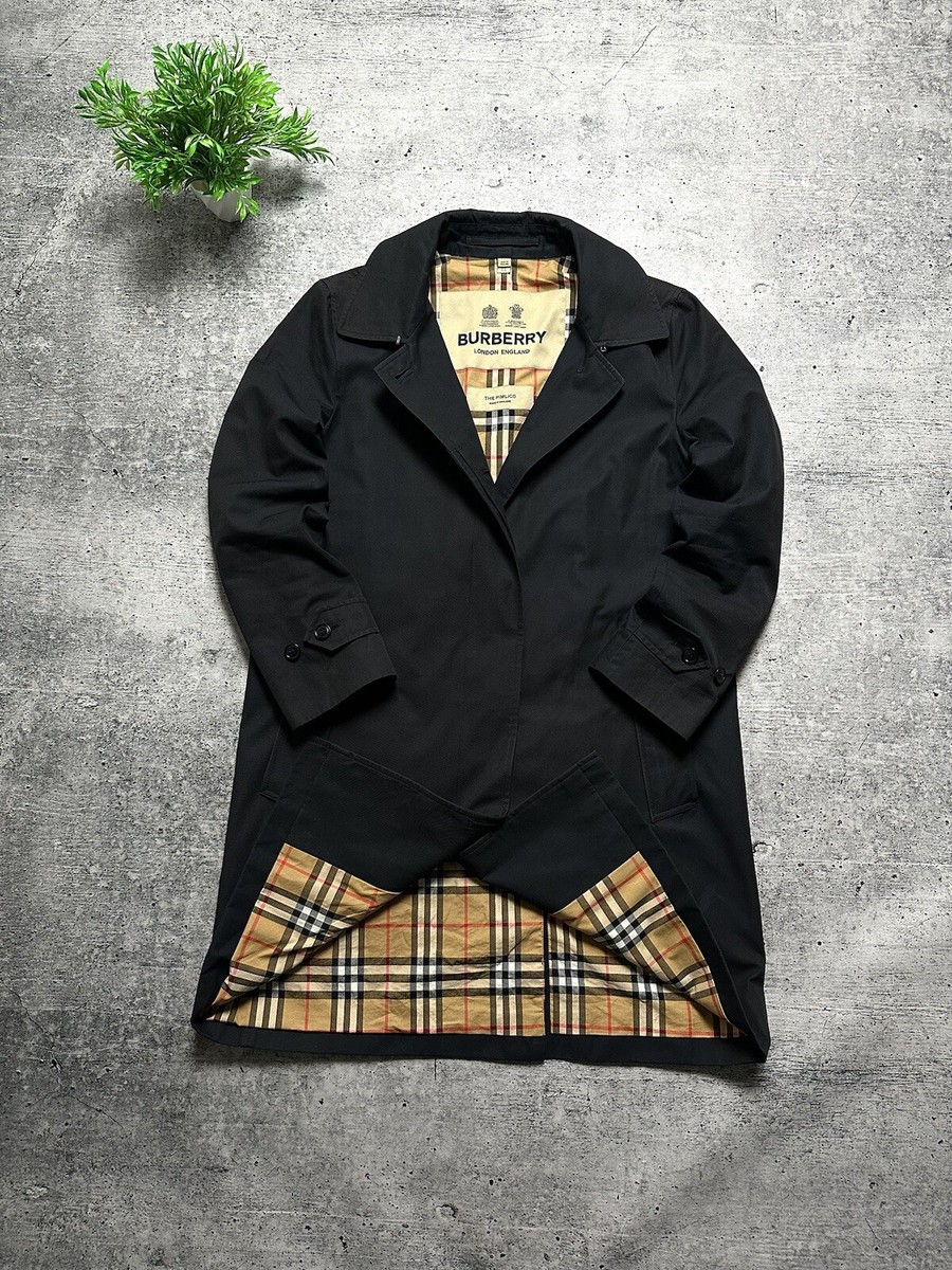 90s 00s BURBERRY ノバチェック trench coat y2k Burberry The Pimlico Nova Check Trench Coat Jacket Designer