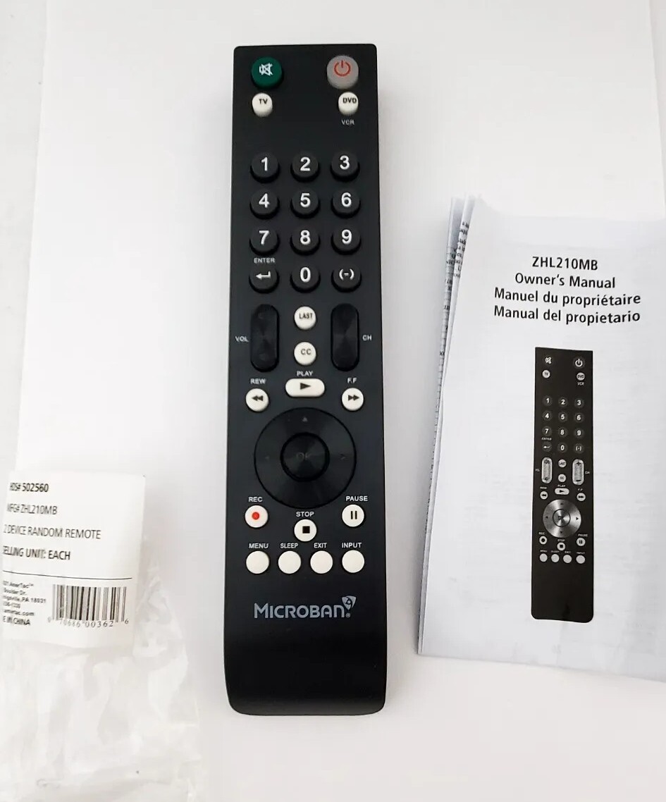 AmerTac ZHL210MB Universal Remote Control - Thumbnail 2