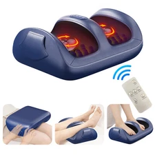 Electric Foot and Leg Massager Machine with Heat Deep Kneading for Circulation