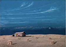 John Rogers Cox : Cloud Trails : Archival Quality Art Print 11x17