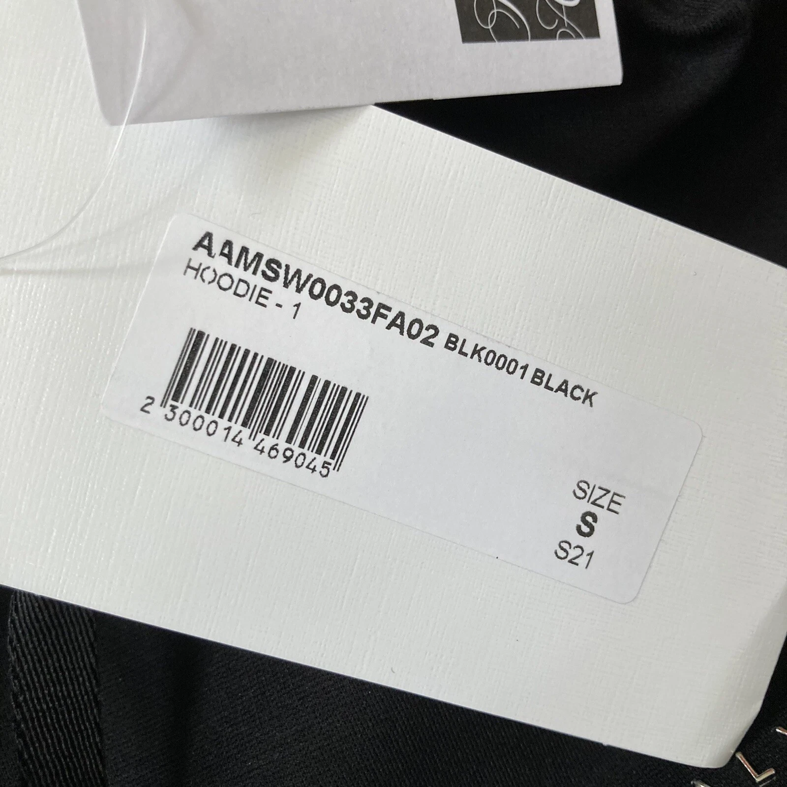 Felpa con cappuccio 1017 Alyx 9SM logo metallo taglia small nera 300€ nuova