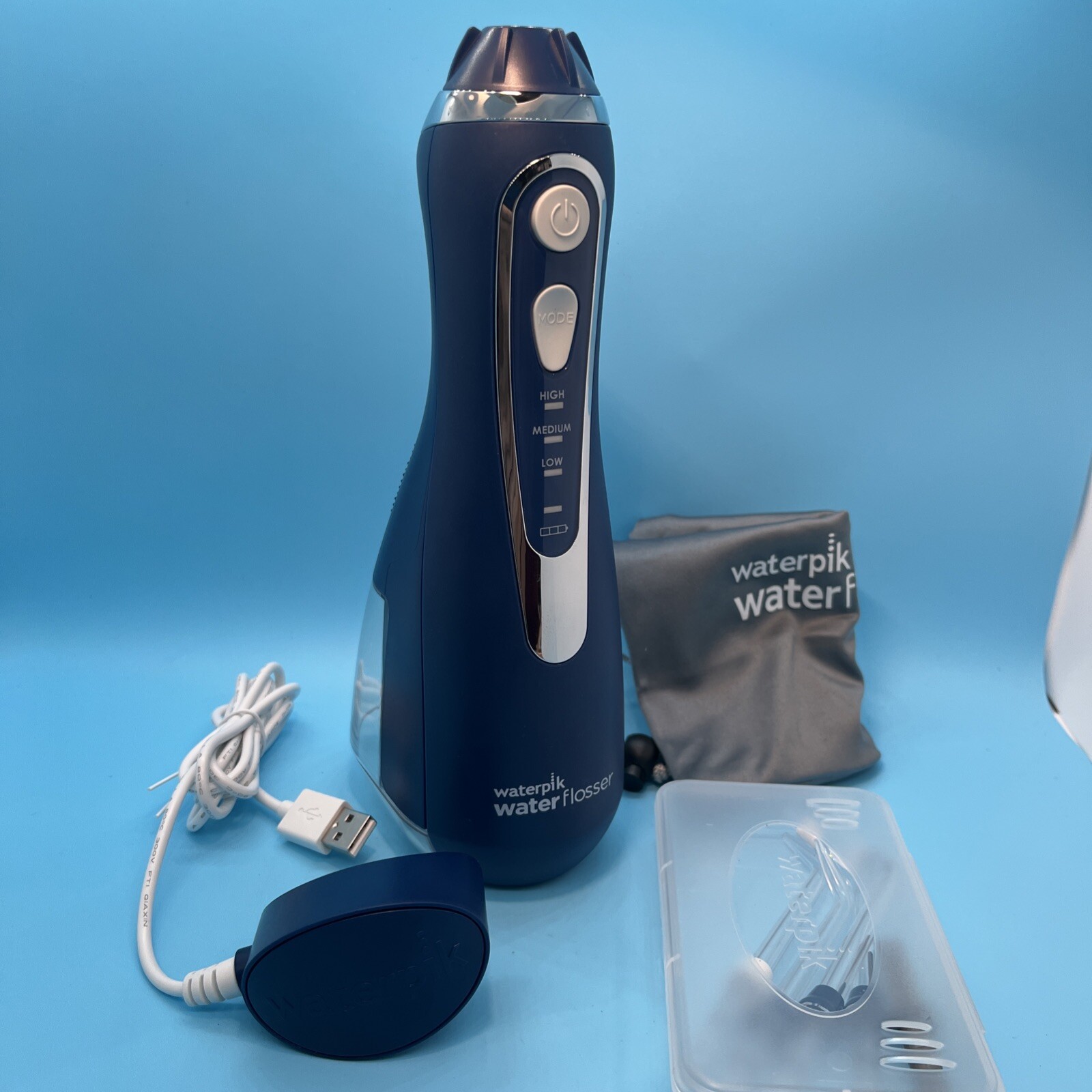 Waterpik  blue Cordless Advanced 2.0 Water Flosser Aquarius Hydropulseur  WP-583