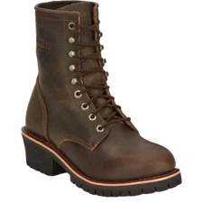 Chippewa Men's Classic 2.0 Logger Brown Leather Boots NC2090