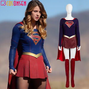 Cosonsen Supergirl Cosplay Halloween Costume Dress Outfit Halloween Party Suit Ebay