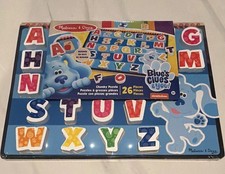 Melissa & Doug Blue's Clues & You! Wooden Chunky Alphabet A-Z Puzzle 26pc