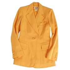Vintage Hermes Jacket Tailored Wool Outerwear Womens 38 (equivalent Used MOLO-0