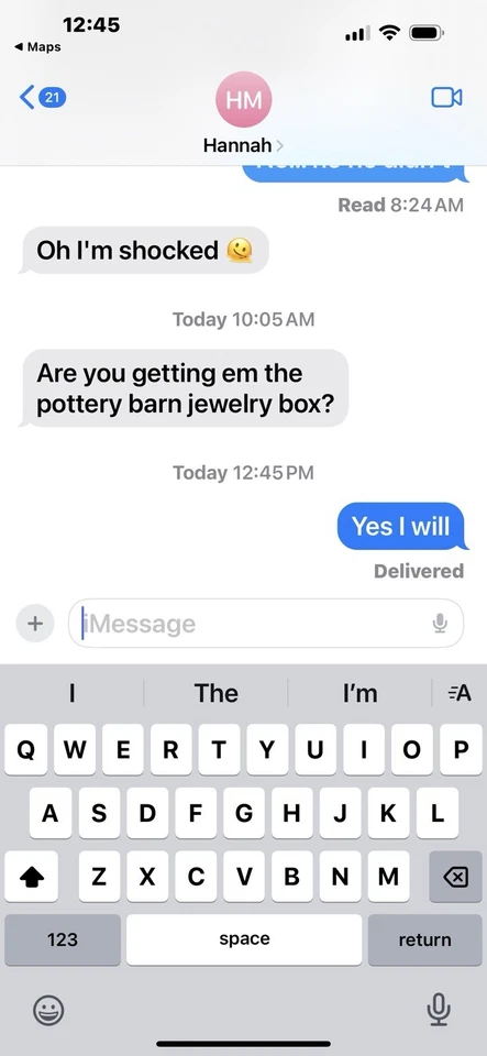 Cárdigan de mujer Preswick & Moore de manga larga con ribete de cuero talla pequeña Foto 3 de 4