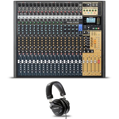 TASCAM Model 2400 24Channel Multitrack Recorder, Mixer W TH300X Headphones