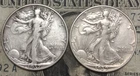 1937-D & 1939-D Walking Liberty Half Dollars