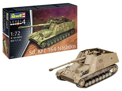 Revell 03358 Sd.KFZ. 164 Nashorn Panzerjäger Bausatz in 1:72 Neu + OVP