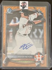 2025 Bowman Draft Xavier Neyens 1st Bowman Gold Shimmer Refractor Auto /50