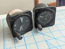 2 items Cessna Aircraft Clock For Parts one part number is C664508-0101
