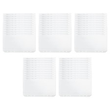 50PCS Zipper Folders for 6- Binder PVC Cash Budget Envelopes Zipper Bag C5Z1
