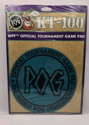 90s POG Original Official Pogs & Slammers Gaming Mat Game Pad Kt 100 Neu 