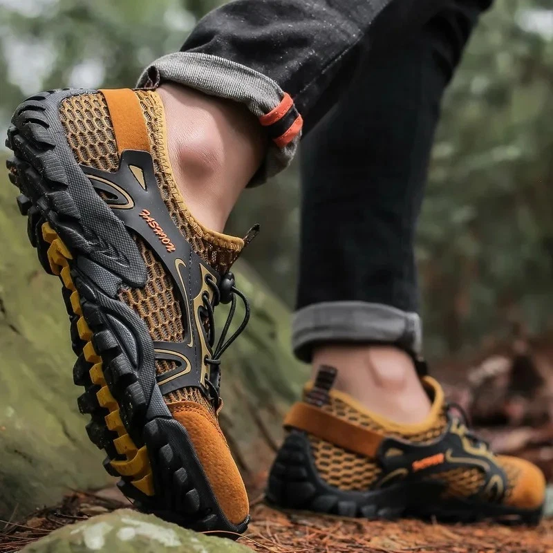 HODTOB Scarpe da Trekking Uomo Donna Montagna Antiscivolo Scarpe Escursionismo Ammortizzate Traspiranti Passeggiate Sportive All'aperto Scarpe da Escursionismo Nero 37EU