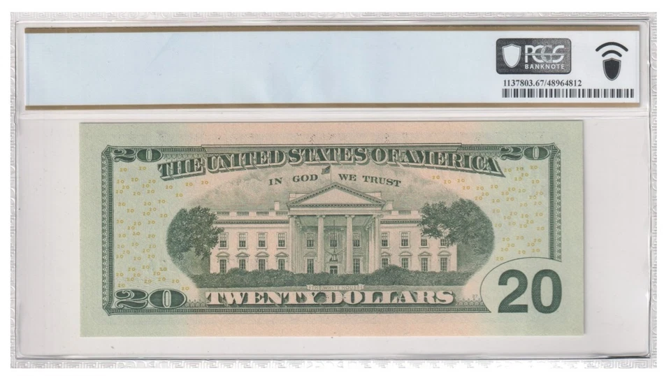 2013 $20 Federal Reserve Note PMG 67EPQ | Poker Note MA 77777759 A - Image 3 of 3
