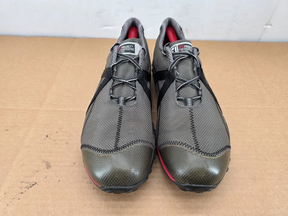Zapatos de golf Footjoy M Project 55247 para hombre gris/negro/rojo sin clavos talla 13M Foto 2 de 4