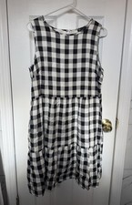 M Pretty Garden Checkered Mini Dress Women's