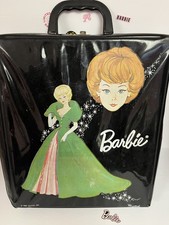Vintage 1963 Mattel Barbie Ponytail Doll Case Barbie Green Evening Gown