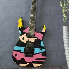 Personalized electric guitar with SS pickups maple neck Floyd hardware 