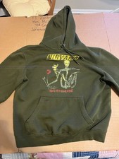 Nirvana Olive Green Incesticide Fleece Pullover Hoodie Graphic Print Men  s L