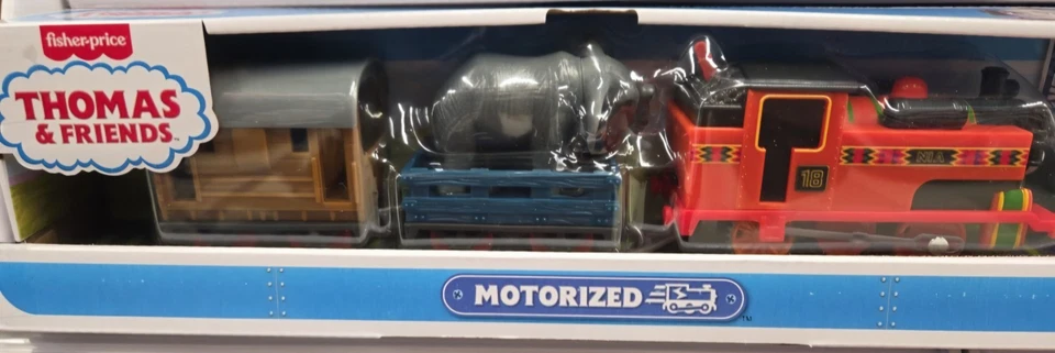 Thomas & Friends Trackmaster Motorizado Clásico Nia Motor Con Coche Elefante Foto 4 de 4