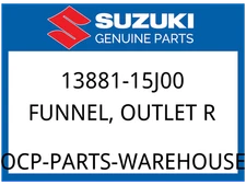Suzuki OEM Part 13881-15J00 FUNNEL,OUTLET RH