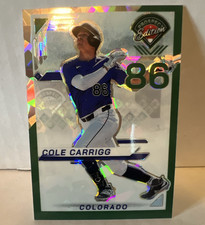 2025 Panini Prospect Edition Prizm Serial #126 Cole Carrigg Colorado Rockies