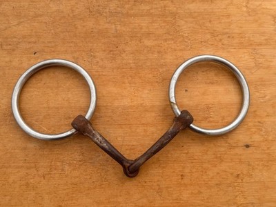 Nice Thick Ring Loose Ring Western Horse Snaffle Bit ~ 5''