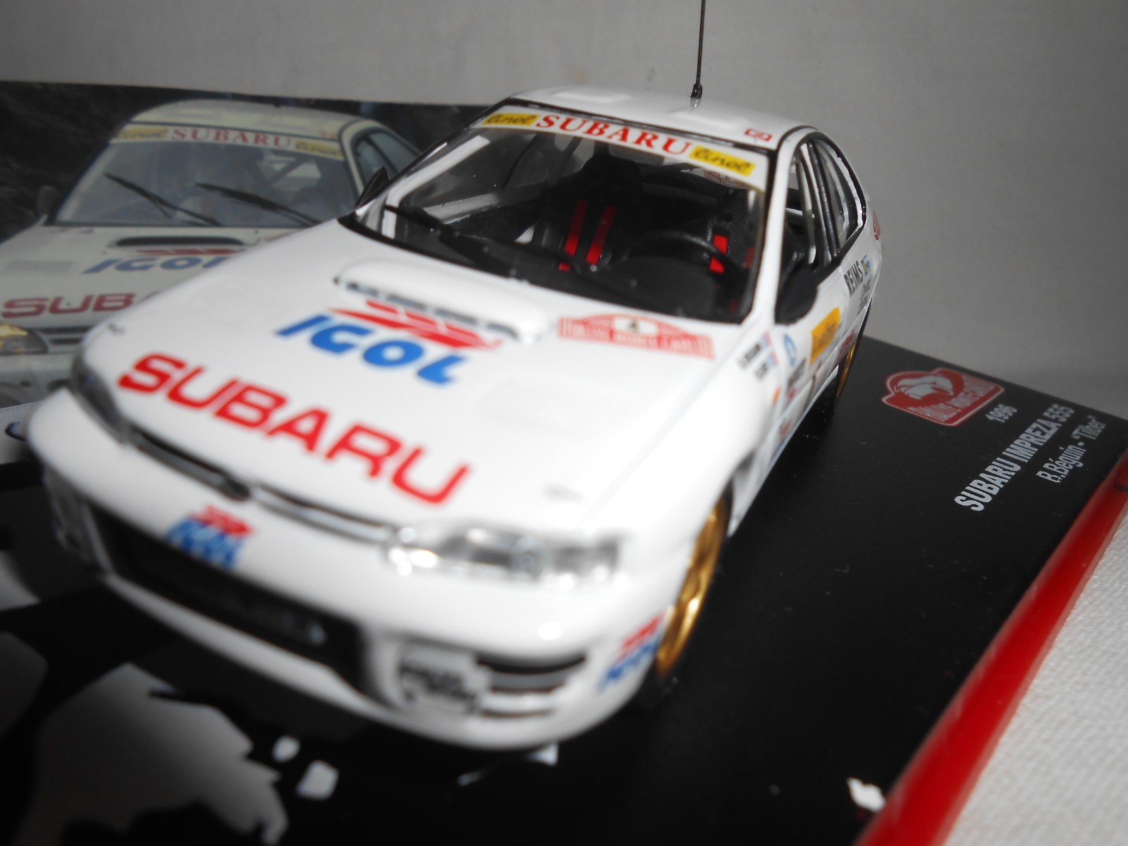 Subaru Impreza 555 N°4 Rallye Monte Carlo 1996 voiture miniature 1/43e metal