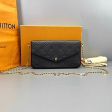 Louis Vuitton 3in1 Black Gold Leather Chain Shoulder Bag