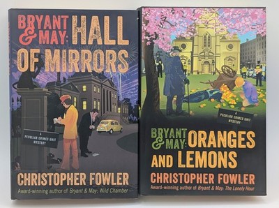 Bryant & May Mystery Lot Oranges and Lemons + Hall of Mirrors HC Fowler Book Set