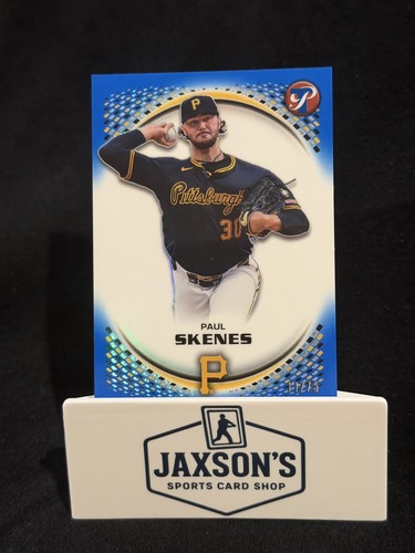 2026 Topps Pristine Paul Skenes #45 True Blue Refractor /75