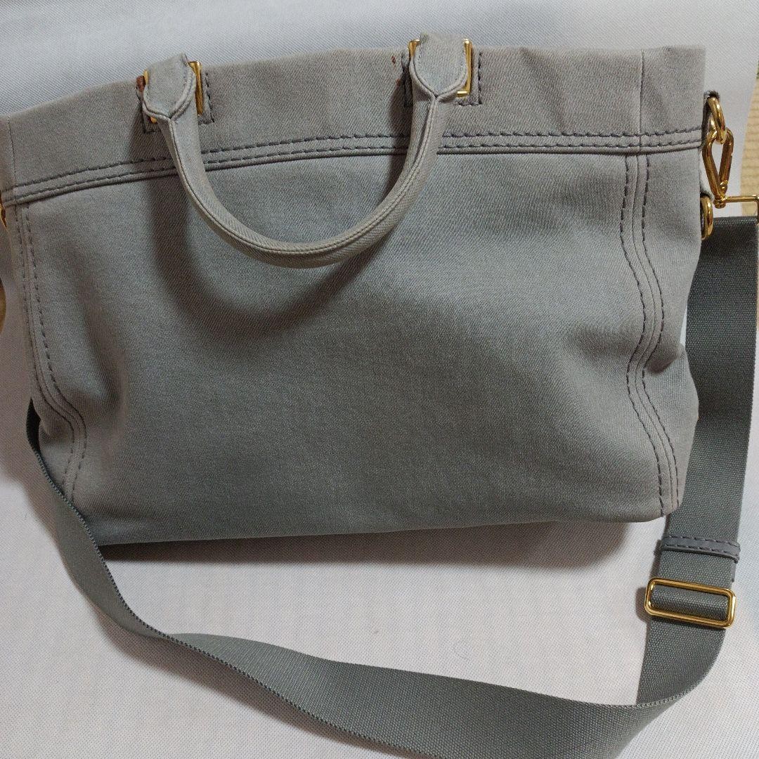 PRADA Gray Canvas Shoulder Bag thumbnail 5