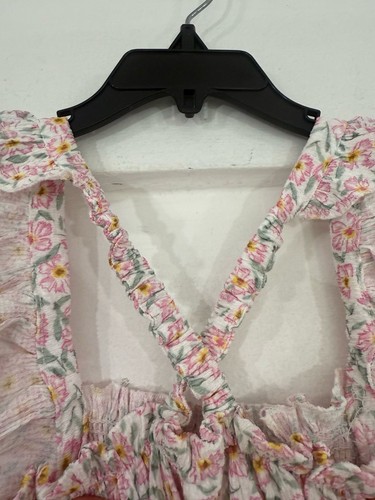 New Zara Kids Girl Multicolor Floral Print Smocked Dress Size 5 6 Years Y1112 - Picture 13 of 20