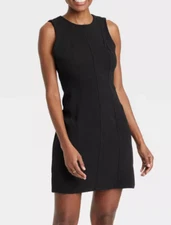 NEW A New Day Women's Mini Sheath Dress Black Size 4