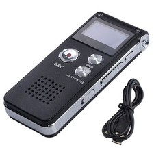 8G Voice Recorder Suitable for Meetings and Other Occasions Black 1 Piece H3X6