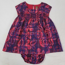 Tea Collection Baby Girl's 2 pc Outfit Dress & Bloomers Pant NWOT Size 12 -18 M