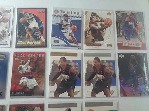 Huge Allen Iverson Lot (23) ๐ฅ๐ Rookies, Topps Finest, Chrome, Fleer Ultra, Nba - Picture 4 of 11