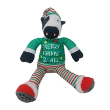 Chik-Fil-A Mascot Cow Plush: Merry Chikin (Chicken) 2 All 10" Christmas Elf