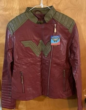 NEW DC Robe Factory Wonder Woman moto Jacket Large